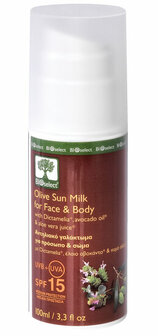 BIOselect Organic Face &amp; Body Sun Milk SPF15