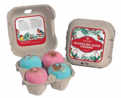 Aromaesti Sparkling Christmas Bath Bombs (4 stuks)