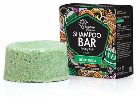 Olive-elia Shampoo Bar voor Droog Haar (Alo&euml; Vera) - 80 gram
