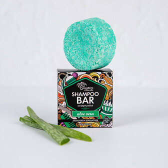 Olive-elia Shampoo Bar voor Droog Haar (Alo&euml; Vera) - 80 gram