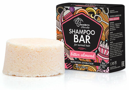 Olive-elia Shampoo Bar voor Normaal Haar (Amandel) - 80 gram