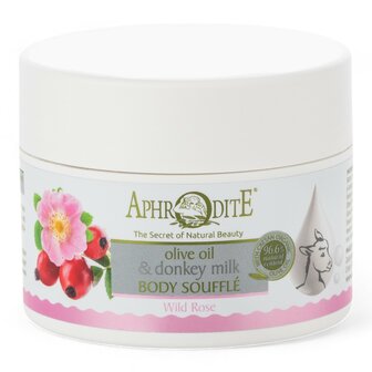 Aphrodite Ezelinnenmelk Body Souffl&eacute; Wilde Roos